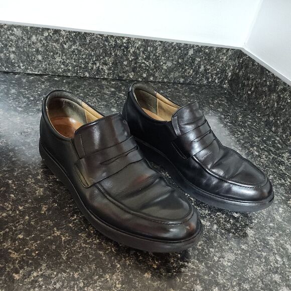 samuel hubbard 9.5 W Penny Loafer Black Leather
